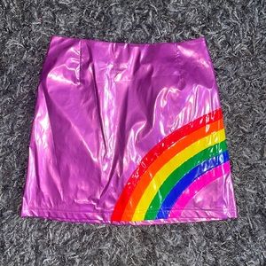 delias mini rainbow skirt